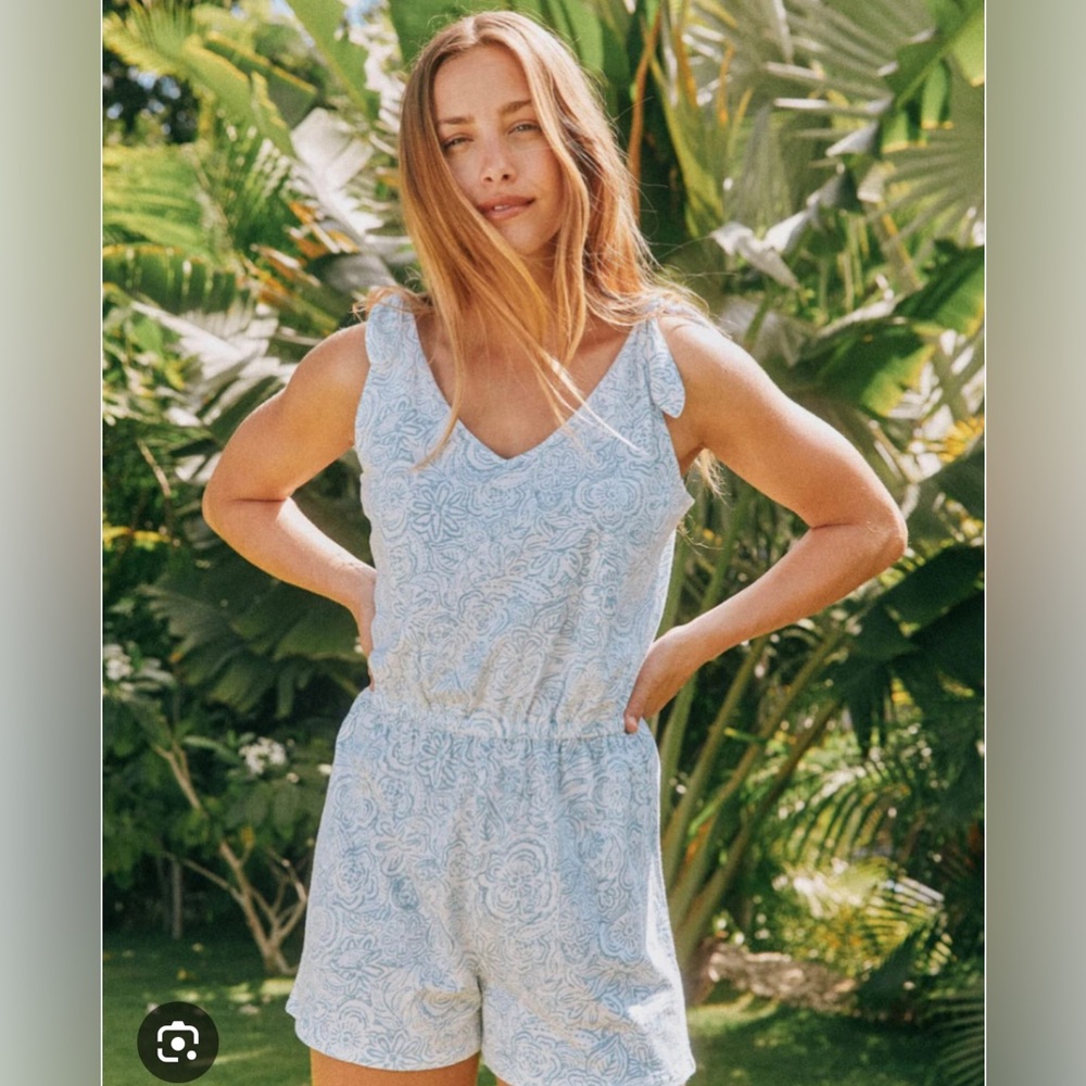 Southern Tide Floral Tie Romper